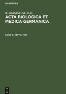 Acta Biologica et Medica Germanica, Band 16, Heft 6, Acta Biologica et Medica Germanica (1966) edito da De Gruyter