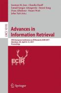 Advances in Information Retrieval edito da Springer International Publishing