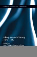 Editing Women's Writing, 1670-1840 di Anna M. Fitzer edito da Taylor & Francis Ltd