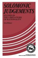 Solomonic Judgements di Jon Elster edito da Cambridge University Press
