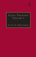 Legal Treatises di Ms. Lynne A. Greenberg edito da Taylor & Francis Ltd