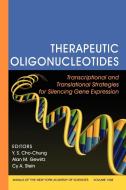 Therapeutic Oligonucleotides di Cho-Chung, Gewirtz AM, Stein CA edito da John Wiley & Sons