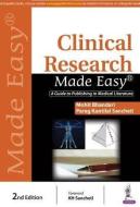 Clinical Research Made Easy di Mohit Bhandari, Parag Kantilal Sancheti edito da Jaypee Brothers Medical Publishers