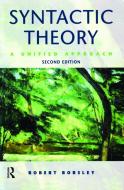 Syntactic Theory di Robert D. Borsley edito da Taylor & Francis Ltd