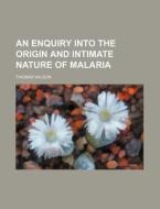 An Enquiry Into The Origin And Intimate di Thomas Wilson edito da Rarebooksclub.com