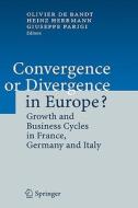 Convergence Or Divergence In Europe? edito da Springer-verlag Berlin And Heidelberg Gmbh & Co. Kg