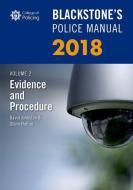 Blackstone's Police Manual Volume 2: Evidence and Procedure 2018 di David (Barrister and former Chief Superintendent Johnston, Hutton edito da Oxford University Press