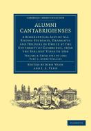 Alumni Cantabrigienses - Volume 2 edito da Cambridge University Press