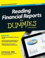 Reading Financial Reports for Dummies di Lita Epstein edito da For Dummies