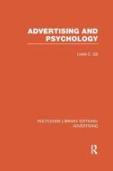 Advertising and Psychology di Leslie Ernest Gill edito da Taylor & Francis Ltd