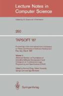 TAPSOFT '87: Proceedings of the International Joint Conference on Theory and Practice of Software Development, Pisa, Ita edito da Springer Berlin Heidelberg