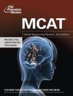 Mcat Verbal Reasoning Review di Princeton Review edito da Random House Usa Inc