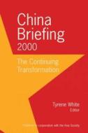 China Briefing di Jay D. White edito da Taylor & Francis Ltd