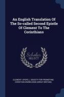 An English Translation Of The So-called di CLEMENT I POPE. edito da Lightning Source Uk Ltd