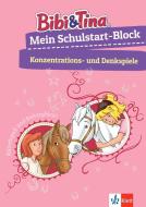 Bibi & Tina: Mein Schulstart-Block Konzentrations- und Denkspiele. Vorschule, ab 5 Jahren edito da Klett Lerntraining