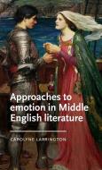 Approaches To Emotion In Middle English Literature di Carolyne Larrington edito da Manchester University Press
