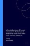 A Concise Hebrew and Aramaic Lexicon of the Old Testament: Based Upon the Lexical Work of Ludwig Koehler and Walter Baum edito da BRILL ACADEMIC PUB