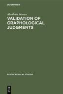 Validation of graphological judgments di Abraham Jansen edito da De Gruyter Mouton