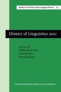 History Of Linguistics 2011 edito da John Benjamins Publishing Co