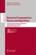 Numerical Computations: Theory and Algorithms edito da Springer International Publishing