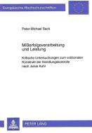 Mißerfolgsverarbeitung und Leistung di Peter-Michael Sack edito da Lang, Peter GmbH