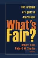 What's Fair? di Robert Giles edito da Routledge