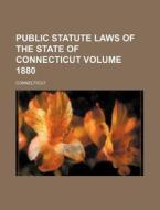 Public Statute Laws of the State of Connecticut Volume 1880 di Connecticut edito da Rarebooksclub.com