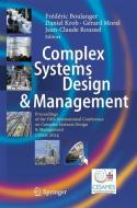 Complex Systems Design & Management edito da Springer-Verlag GmbH