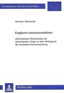 Englische Insolvenzverfahren di Hermann Starnecker edito da Lang, Peter GmbH