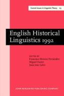 English Historical Linguistics, 1992 edito da John Benjamins Publishing Co