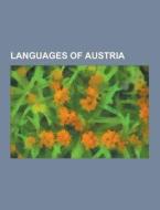 Languages Of Austria di Source Wikipedia edito da University-press.org