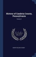 History Of Cambria County, Pennsylvania; Volume 3 di Henry Wilson Storey edito da Sagwan Press
