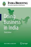 Doing Business in India edito da Springer-Verlag GmbH