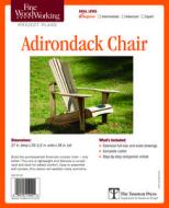 Fine Woodworking's Adirondack Chair Plan di Fine Woodworking edito da Taunton Press