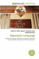 Algonquin Language edito da Alphascript Publishing