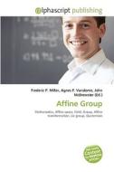 Affine Group edito da Vdm Publishing House