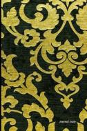 Journal Daily: Antique Black Yellow Damask Design, Unique Stylish Lined Blank Journal Book, 6 X 9, 200 Pages, Daily Journal Notebook di Journal Daily, Journal Notebook edito da Createspace Independent Publishing Platform