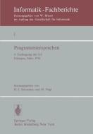 Programmiersprachen edito da Springer Berlin Heidelberg