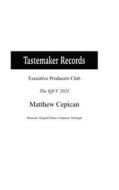 Tastemaker Records Executive Producers Club The IQCF 2023 di Matthew James Cepican edito da Lulu.com