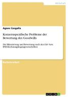 Konzernspezifische Probleme der Bewertung des Goodwills di Agnes Czogalla edito da GRIN Publishing