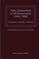 Party Government in 48 Democracies (1945-1998) di I. Budge, Hans Keman, J. J. Woldendorp edito da Springer Netherlands
