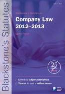 Blackstone's Statutes On Company Law edito da Oxford University Press