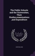 The Public Schools And The Universities, Their Studies, Examinations, And Expenditure di Professor John Williams edito da Palala Press