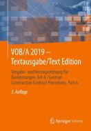 VOB/A 2019 - Textausgabe/Text Edition edito da Springer-Verlag GmbH