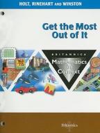 Britannica Mathematics in Context: Get the Most Out of It edito da Holt McDougal
