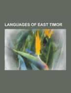 Languages Of East Timor di Source Wikipedia edito da University-press.org