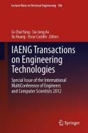 IAENG Transactions on Engineering Technologies edito da Springer Netherlands
