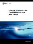 The Glm Procedure (book Excerpt) edito da Sas Publishing