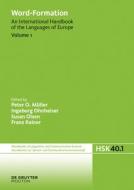 Word-Formation, Volume 1, Word-Formation edito da De Gruyter
