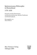 Spätrenaissance-Philosophie in Deutschland 1570-1650 edito da De Gruyter